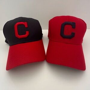 Lot of 2 Cleveland Indians‎ Baseball Cap MLB New Era Large-X Large